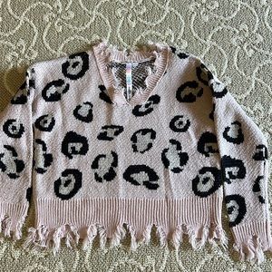 Malibu Sugar leopard print sweater